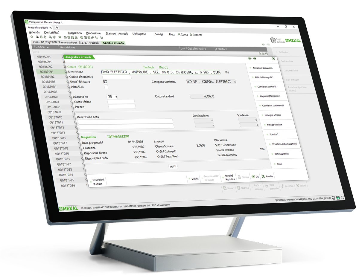 Mockup Passepartout Mexal con EcoGest